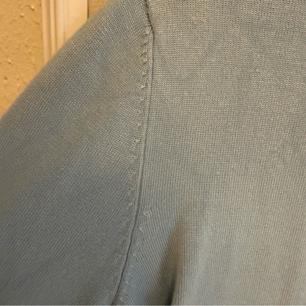 Cable & Gauge Scalloped Light Blue Cardigan, worn once for photoshoot, newish! - Picture 6 of 9